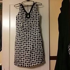 black and white ICE sheath dress