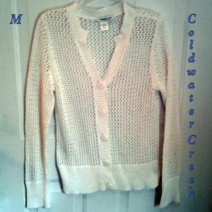 🍷Classy white LS Vneck cardigan🍷