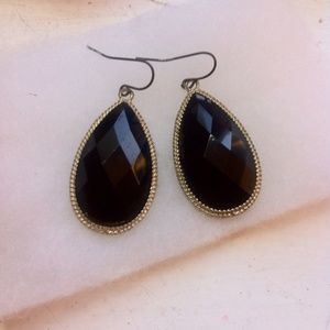 Black fun earrings $10 SALE