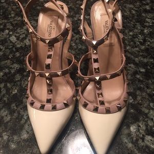 Valentino White Rockstud 39.5