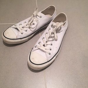 white converse black trim