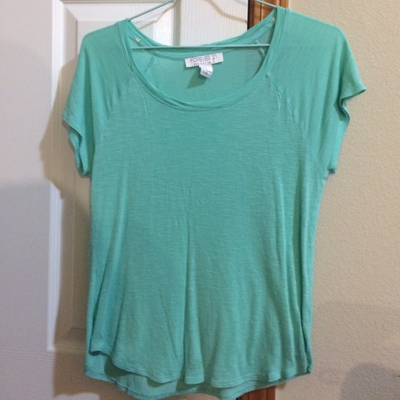 Green Forever 21 basic tee