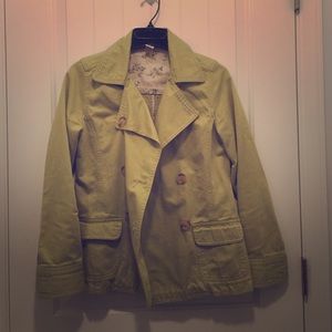 Lime green cotton jacket.