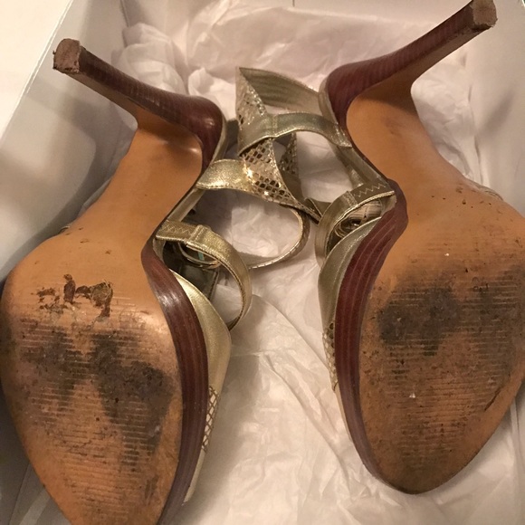 Guess Gold Heels - Picture 2 of 4