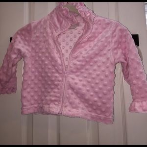 Southern Tots pink Minky jacket, 18M