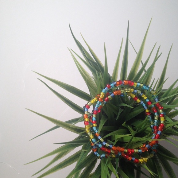 Jewelry - Colorful Bracelet Set made with Glass Beads