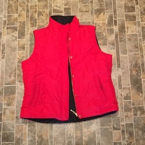 Black & Red Reversible Vest