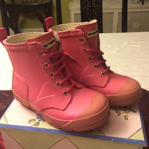 Girls' Hunter Lace-up Rain Boots