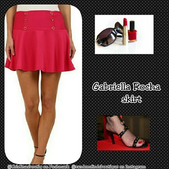 Gabriella rocha pink fuchsia HALTER SKIRT - Picture 5 of 5