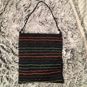 Girl's satin beaded bag