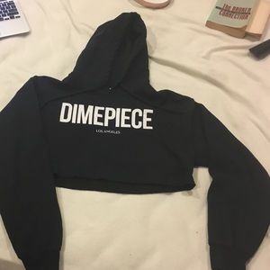 Dimepiece LA crop hoodie