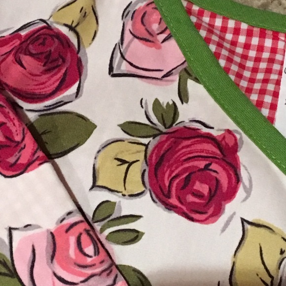 Girls reversible kimono tie top floral gingham church party wedding 2T designer - Picture 2 of 4