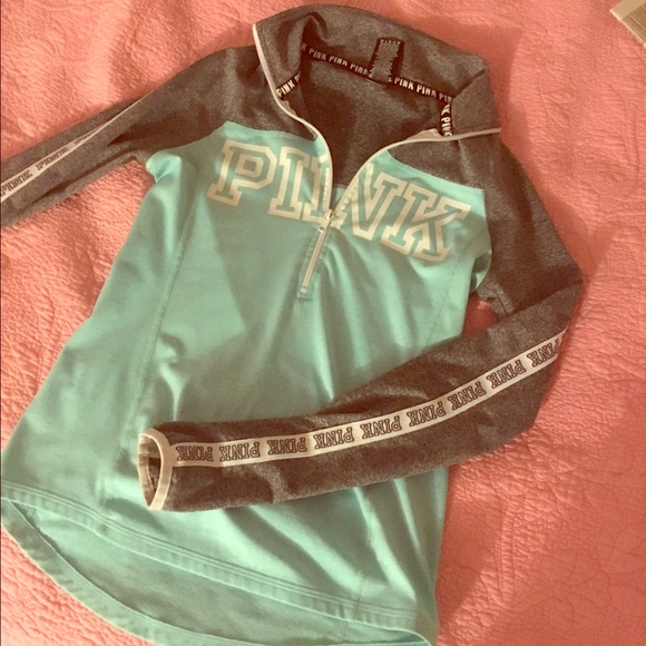 PINK Victoria's Secret Tops - Pink half zip