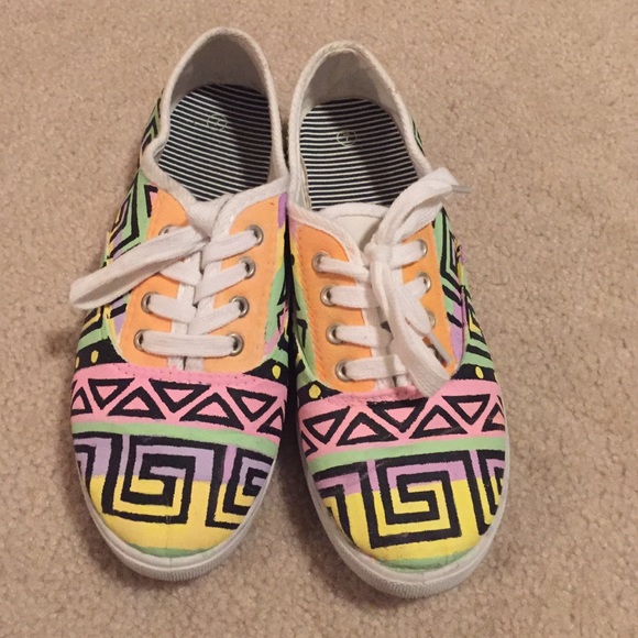 Hand Painted Sneakers - Picture 1 of 2