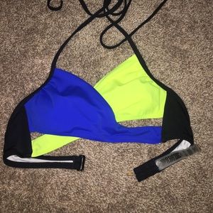 PINK Cross Bikini Top