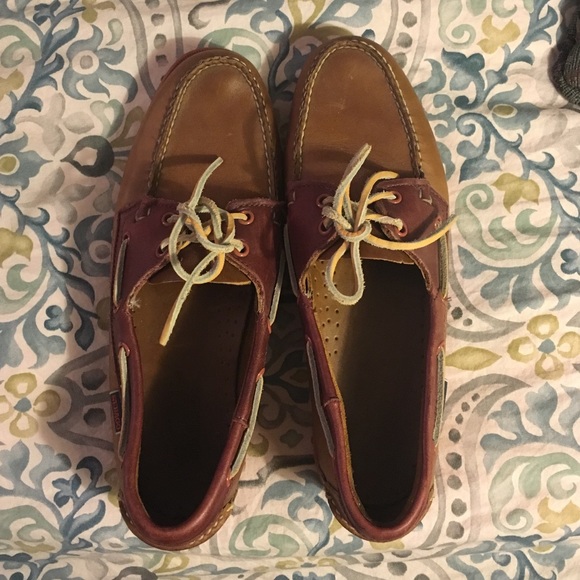 ‼️sale ‼️Red and brown boat shoes