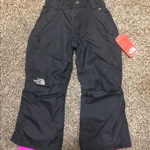 Girls Black North Face Ski Pants