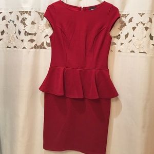 Red Mossimo peplum dress