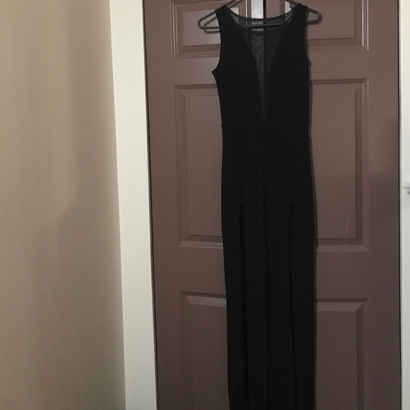 Black No Sleeve Maxi Dress