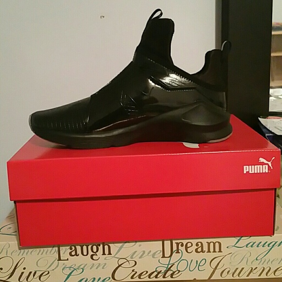 Fierce Metallic Puma Black Shoes