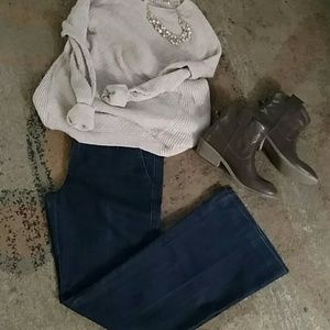 Banana Republic Dark Wash Trouser Jeans