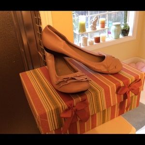 Tan flats never worn