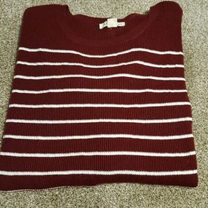 Medium sweater with button up back