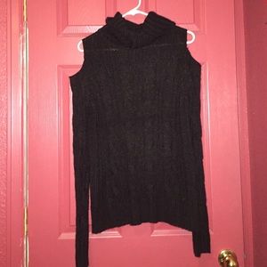 Xhilaration Knit Black Cold Shoulder