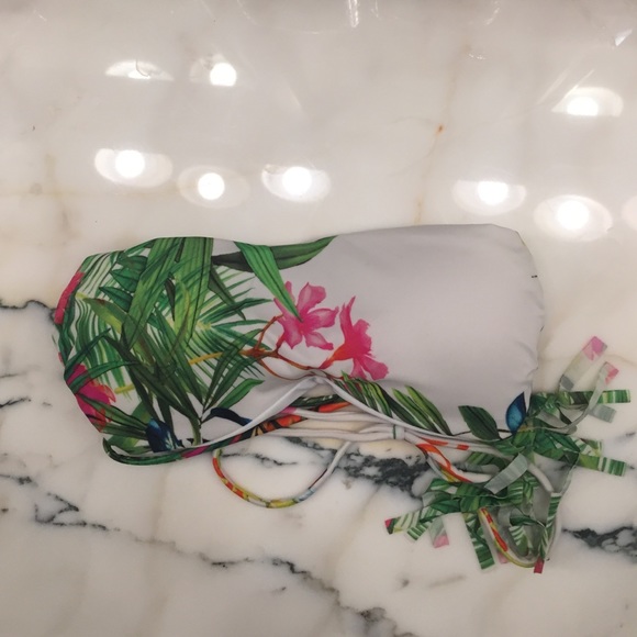 Lychee Tropical Bandeau Bikini Top