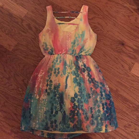 Pink owl summer dress - Picture 3 of 4