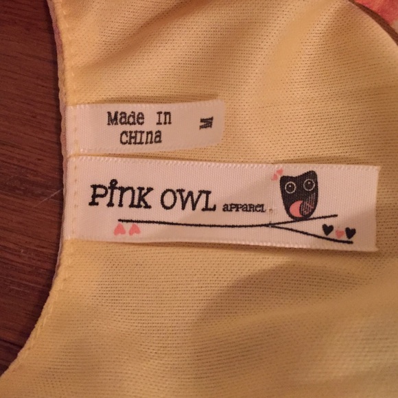 Pink owl summer dress - Picture 4 of 4