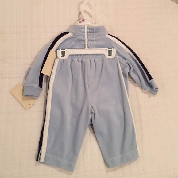 🎉Ralph Lauren Velour 3 piece Warm Up Sz 9 Months - Picture 2 of 4