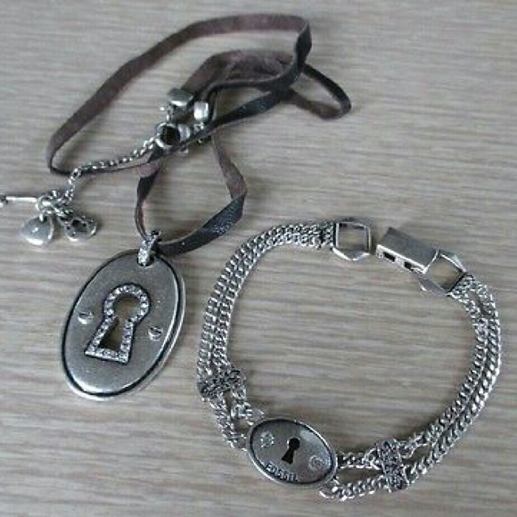 Fossil Jewelry - Fossil Brand Necklace & Bracelet Set