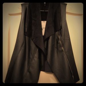 New HYFVE faux leather and suede vest!