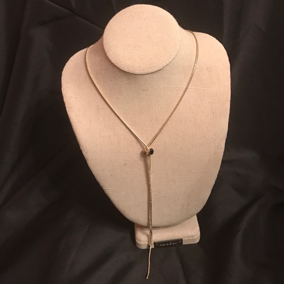 Stitch Fix Adjustable Gold Lariat Necklace