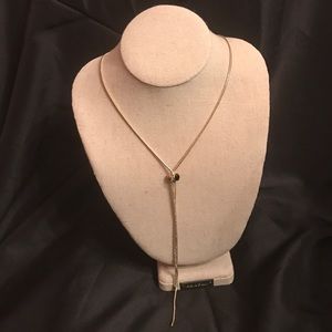 Stitch Fix Adjustable Gold Lariat Necklace