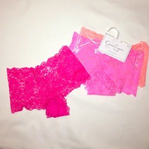 BRAND NEW Jessica Simpson Sexy Lace Boyshort 3pack