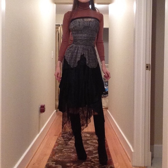 ✨🌌 JAPANESE-FRENCH DESIGNER CRUSHED VELVET SKIRT