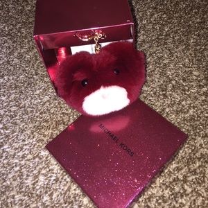 Michael Kors genuine cherry Pom Pom