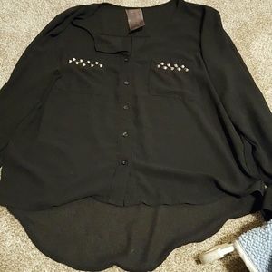 Large black blouse