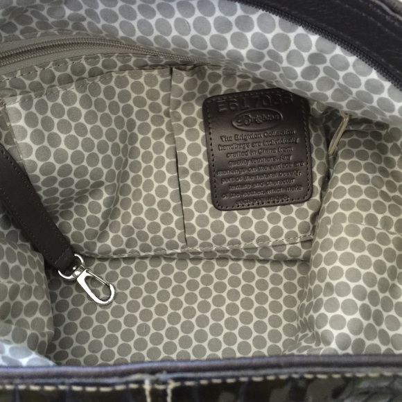 Brighton Mia leather bucket bag w/braided handle - Picture 2 of 4