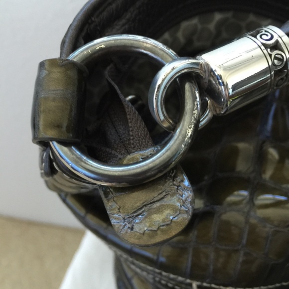 Brighton Mia leather bucket bag w/braided handle - Picture 4 of 4