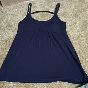 Navy blue tank top.
