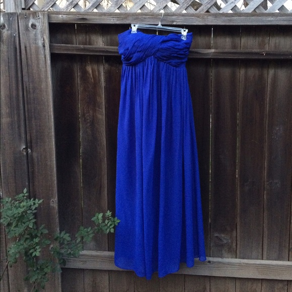 Royal blue special occasion dress