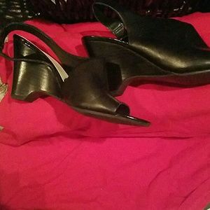 Black sling back