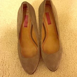 Suede heels from Saks 5th Ave