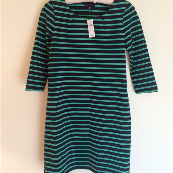 Green and Black Sheath Dress from Gap
