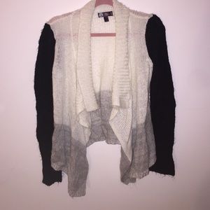 Amazing color blocked knit cardigan