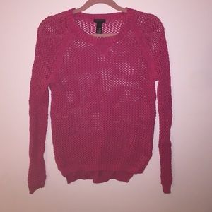 Super cute pink knit sweater