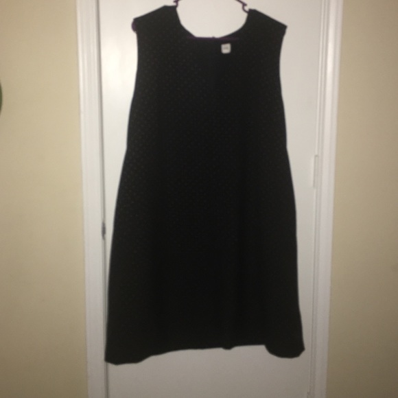 GAP Sleeveless Metallic Print Shift Dress